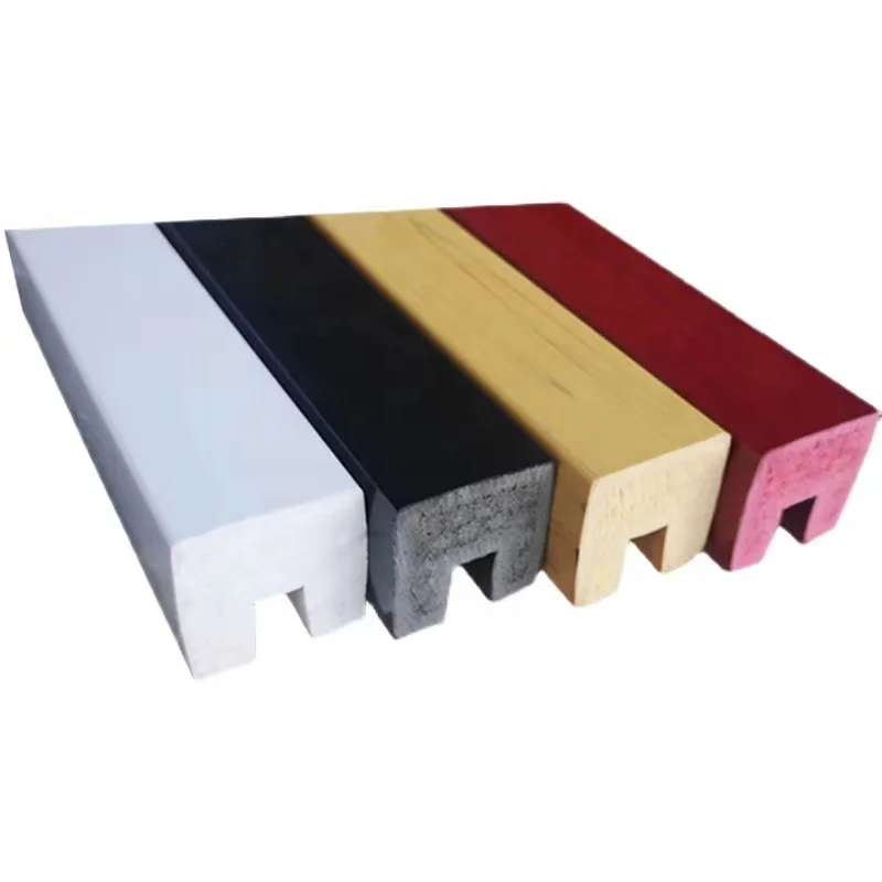 Glass slot handrail Professional plastic wood color PVC square handrail, low price