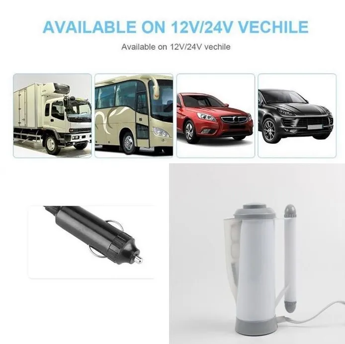 
Special Car Kettle 12/24 Voltage-Power 150/250-700ML Car Electric Travel Water Kettle Use Boat RV-Coffee Tea Espresso Appliance 
