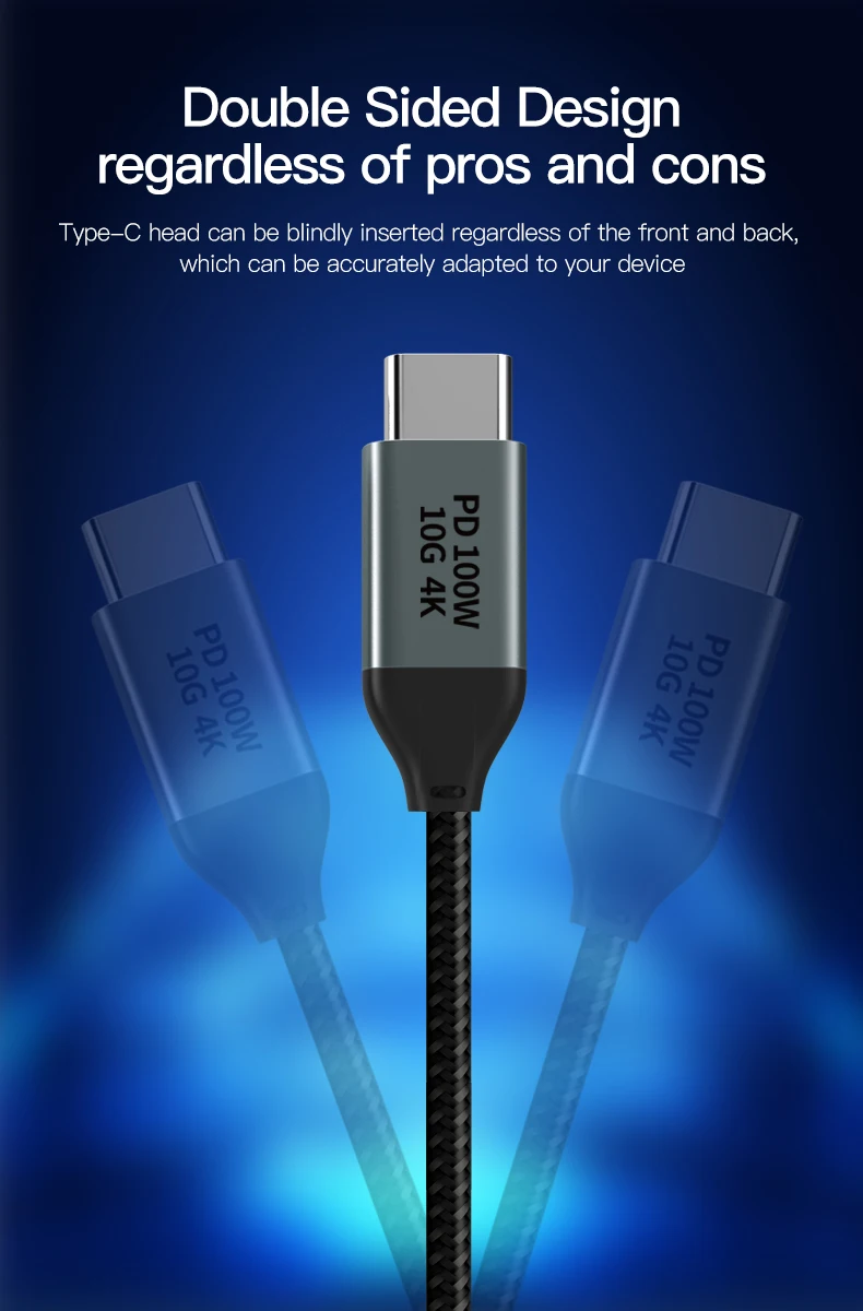 Тип C Usb3.1 Gen2 кабель PD100W USB Emark чип для синхронизации данных зарядки телефона шнур адаптера Поддержка 4K 5K ТВ