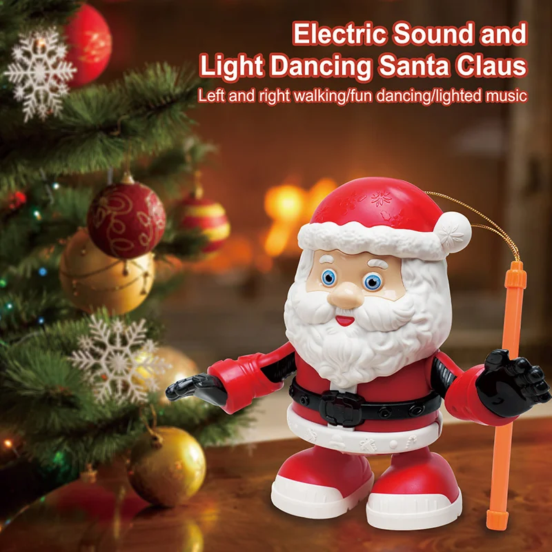 Christmas Musical Gift Toys Electric Dancing Walking Singing Santa Claus Toys for Kids