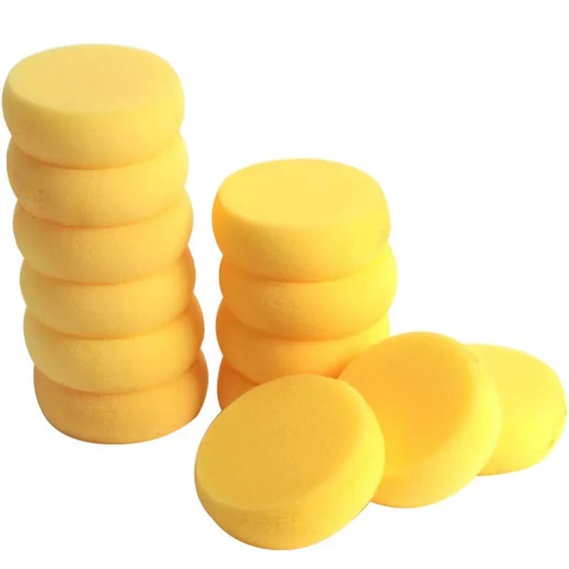 Round Sponges 1pcs 2.75inch Yellow Painting Sponges Sponges for Art & Craft Pottery Clay Pottery Clay Cleaning Ceramics Wall