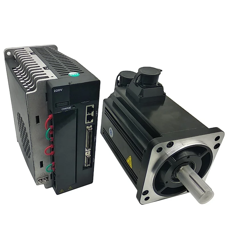 220V 1KW High Torque 10N.m High Speed 1000rpm Ac Servo Motor With Controller Kit