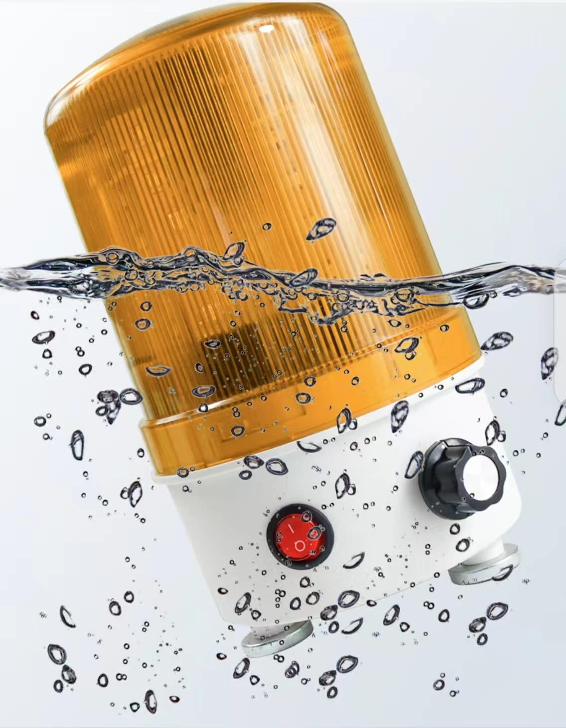 Прямая Продажа с китайского завода 12VDC 24VDC вращающийся сигнальный световой зуммер магнитом красного цвета