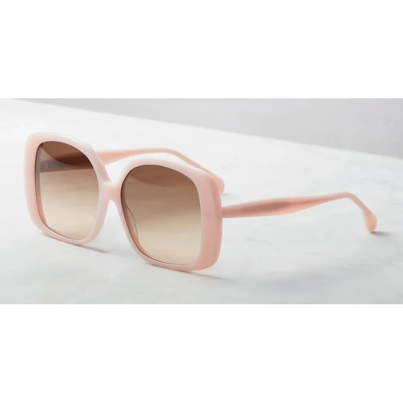 Hot Selling Fashion Oversized Square Curved Leg glasses Trend Design Party Women Sunglasses