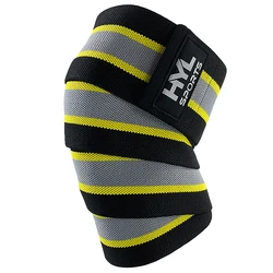 Custom Compression Powerlifting Knee Brace Wraps  Fitness Weightlifting Knee Wraps