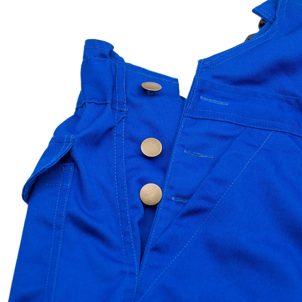 Acidproof Radiation Protection Custom Paint splatters distressed cotton flare canvas overalls for men bib overalls