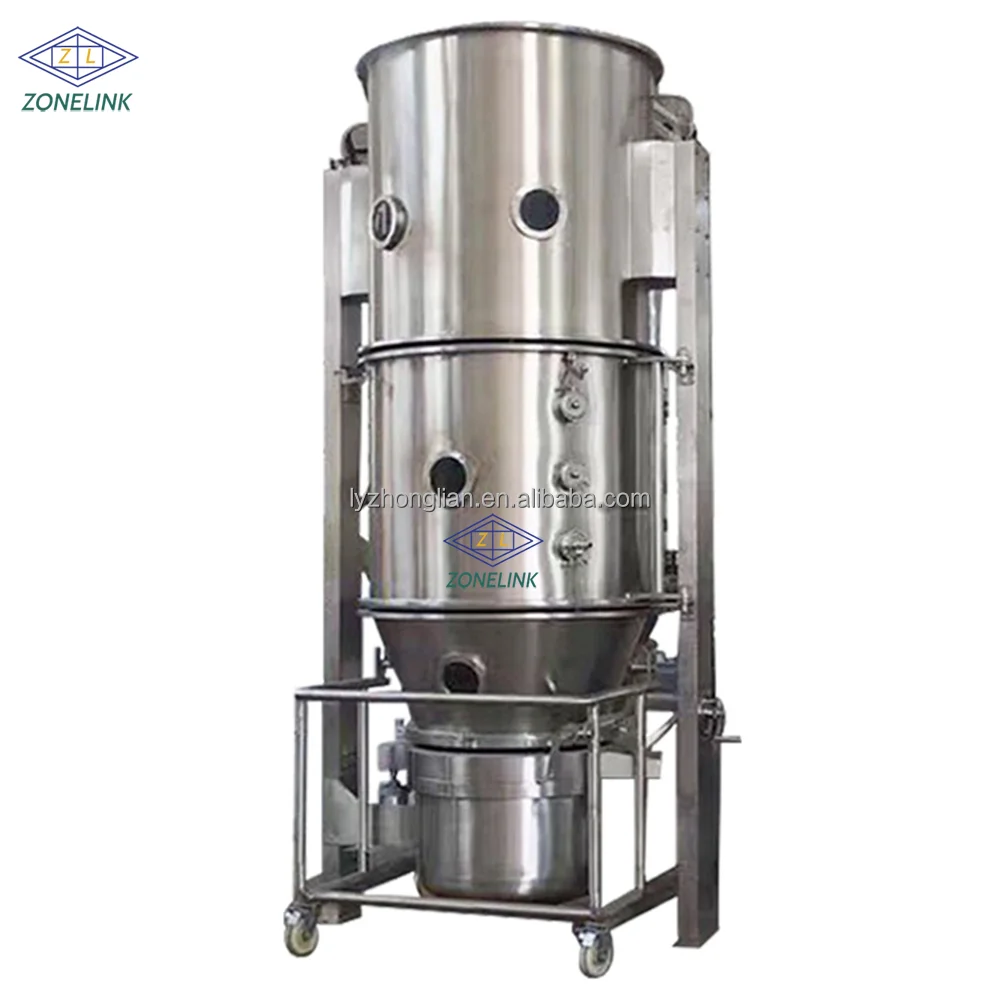 High Efficient Fluid Fluidized Bed Dryer Drying Machine Boiling Granulation Dryer Instant Granule