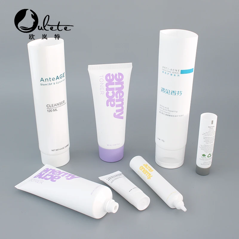 
empty soft plastic tubes cosmetic hand cream packaging tubes 