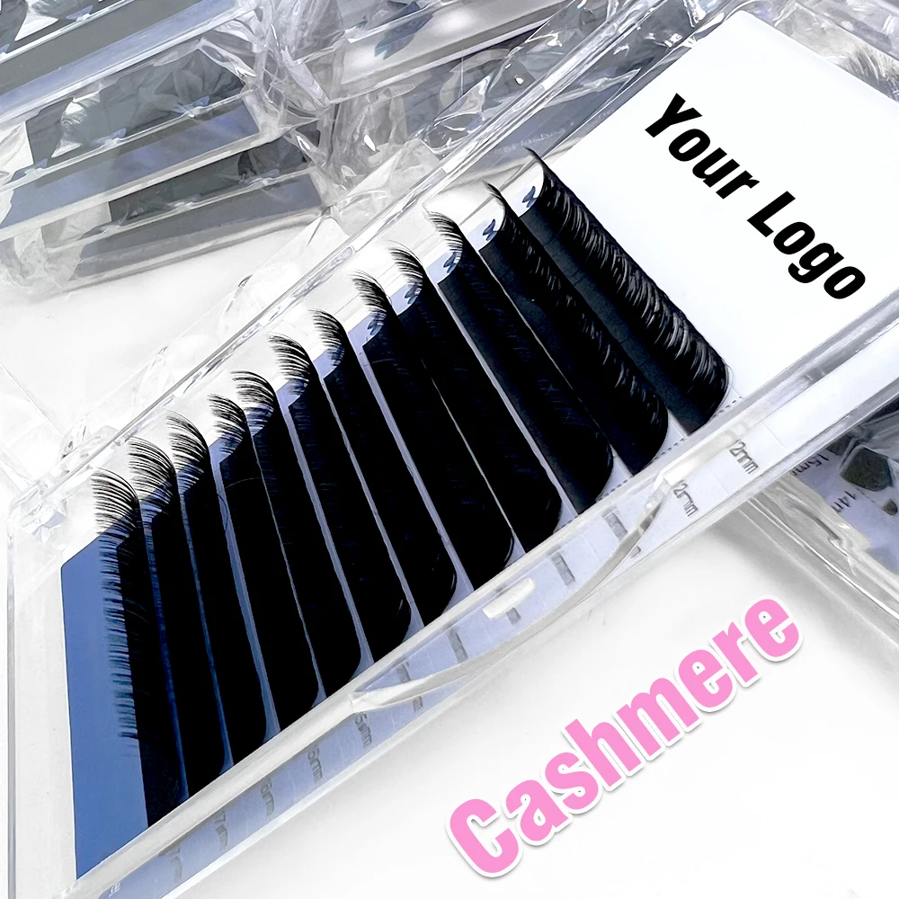 volume trays 0.05 0.02 cashmere volume lashes supplier cashmere volume lash extension trays