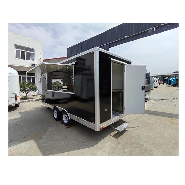 DOT Food Trailer Truck Ice Cream Hot Dog Machinery Factory Directly Sell Mobile Hot Dog Cart Kiosk