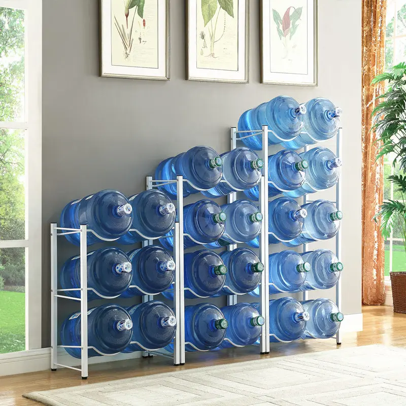 New Arrivals 5 Gallon Water Dispenser Bottle Rack / 4Tier Mineral Water Rack / 20 Liter Bottled Water Storage Rack