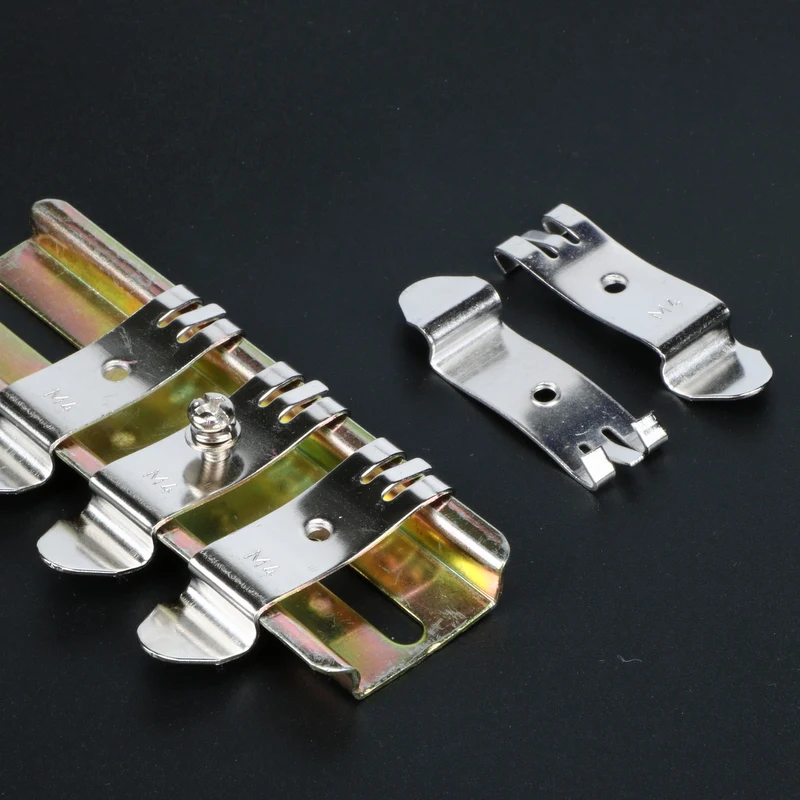 DIN 35mm Guide Rail mounting bracket BLACK SPRAY-PAINT or sand blast Aluminum alloy clip bracket