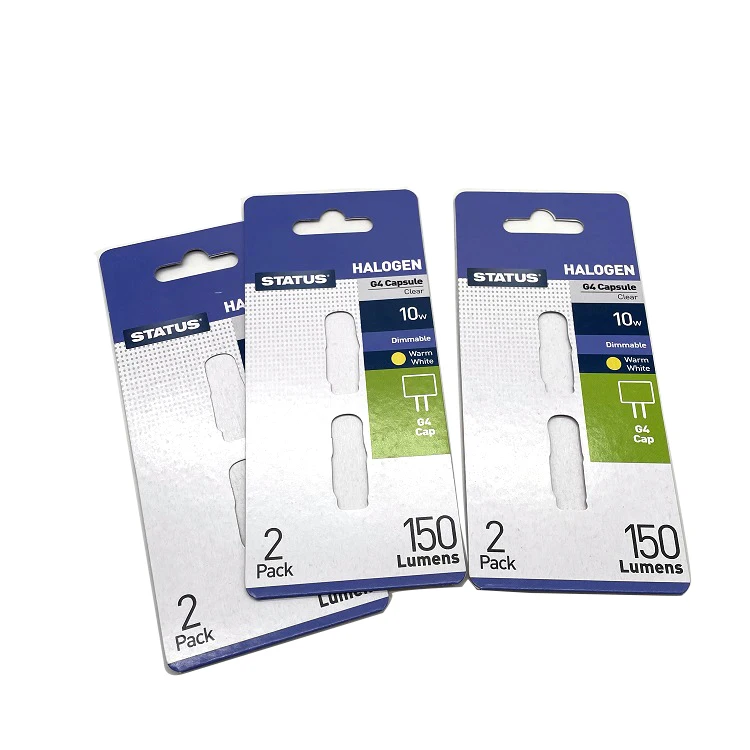 Fsc Certified Blister Paper Card Tag Blister Head Insert Card Custom Color Printing PVC Recyclable Packaging Customize Accept