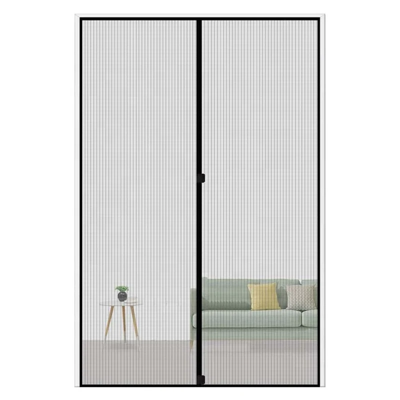 Magic Mosquito Net Anti Fly Curtain Mosquito Net Polyester Magnetic Screen Door Self adhesive Magnetic Bug Mesh Curtain
