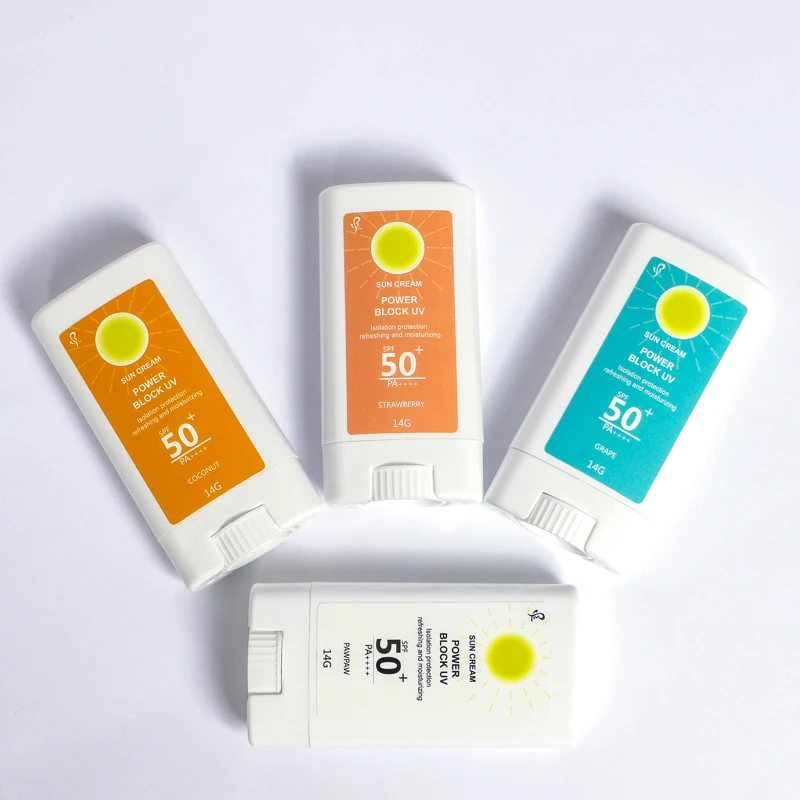OEM sunblock stick eco all natural fruity scent zinc sunscreen stick baby private label  sun block organic sunscreen stick