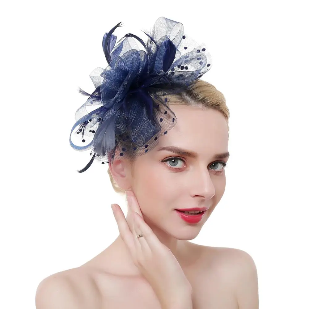 
2020 New design fascinator wedding hats women party hair headdress 