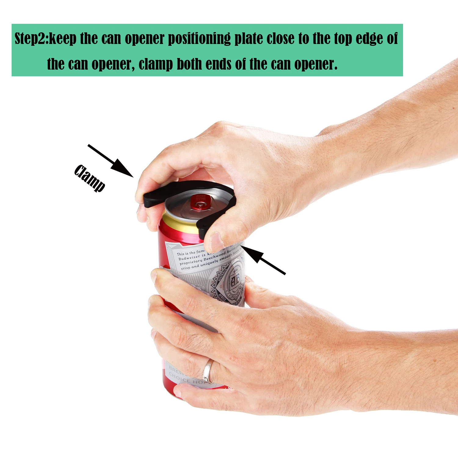  Раздвижной консервный нож инструмент для пива и бара безопасный ручной Открыватель бутылок с гладкой кромкой