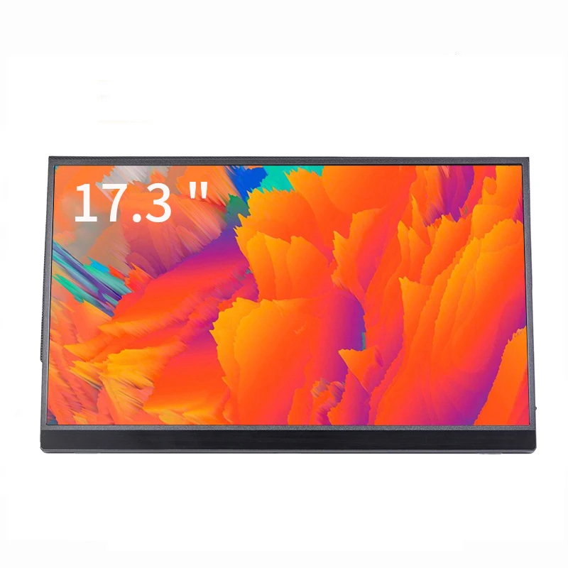 Super thin 17.3 inch 4k IPS screen Full High-definition touch Portable LED Computer Monitor With Type-C Port