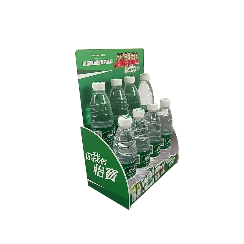 Custom Retail Cardboard Beer Wine Liquor Store Counter Displays Paper Display Rack for Supermarket Promotion