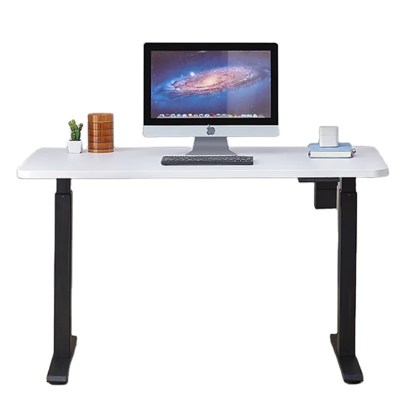 Electric Sit To Stand Office Gaming Metal White Desk Adjustable Height Original Design Up Frame Children Study Table For Adult