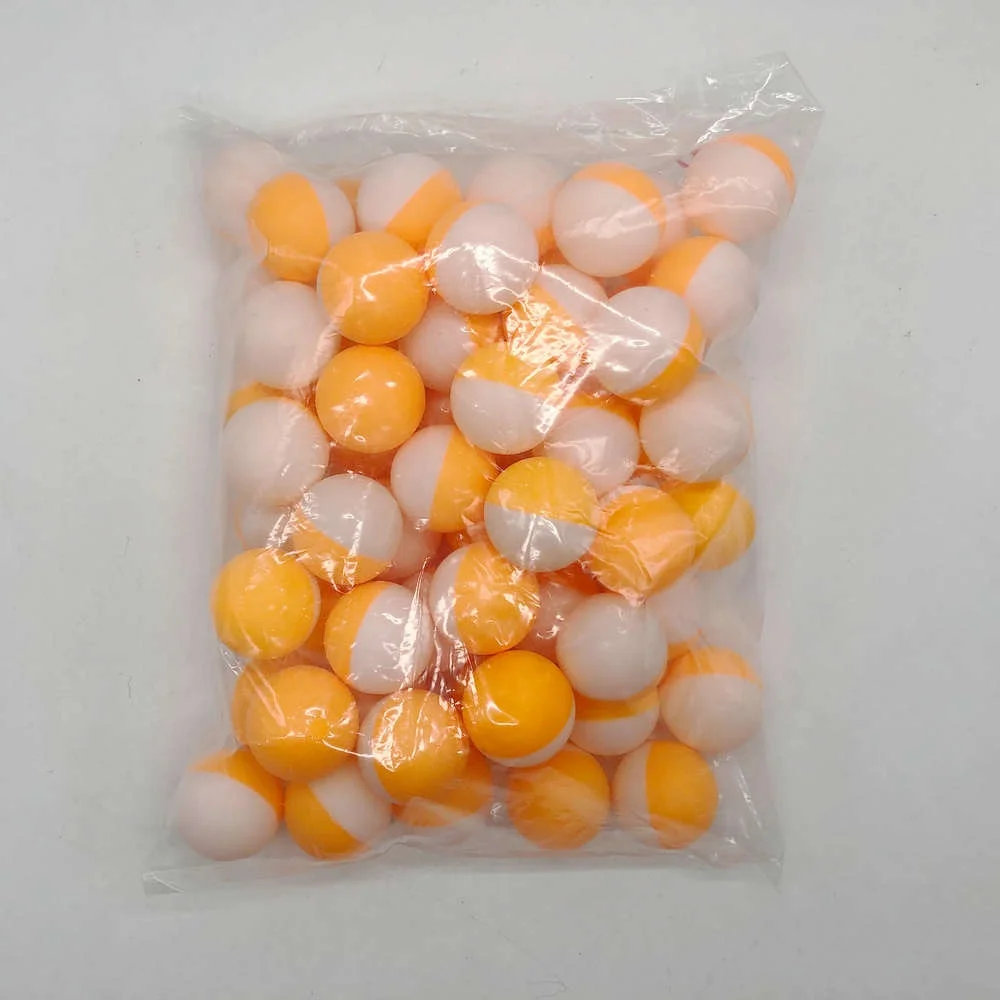 
Amazon bulk sale 3 star pingpong balls with white and yellow color 100 pcs per bag 