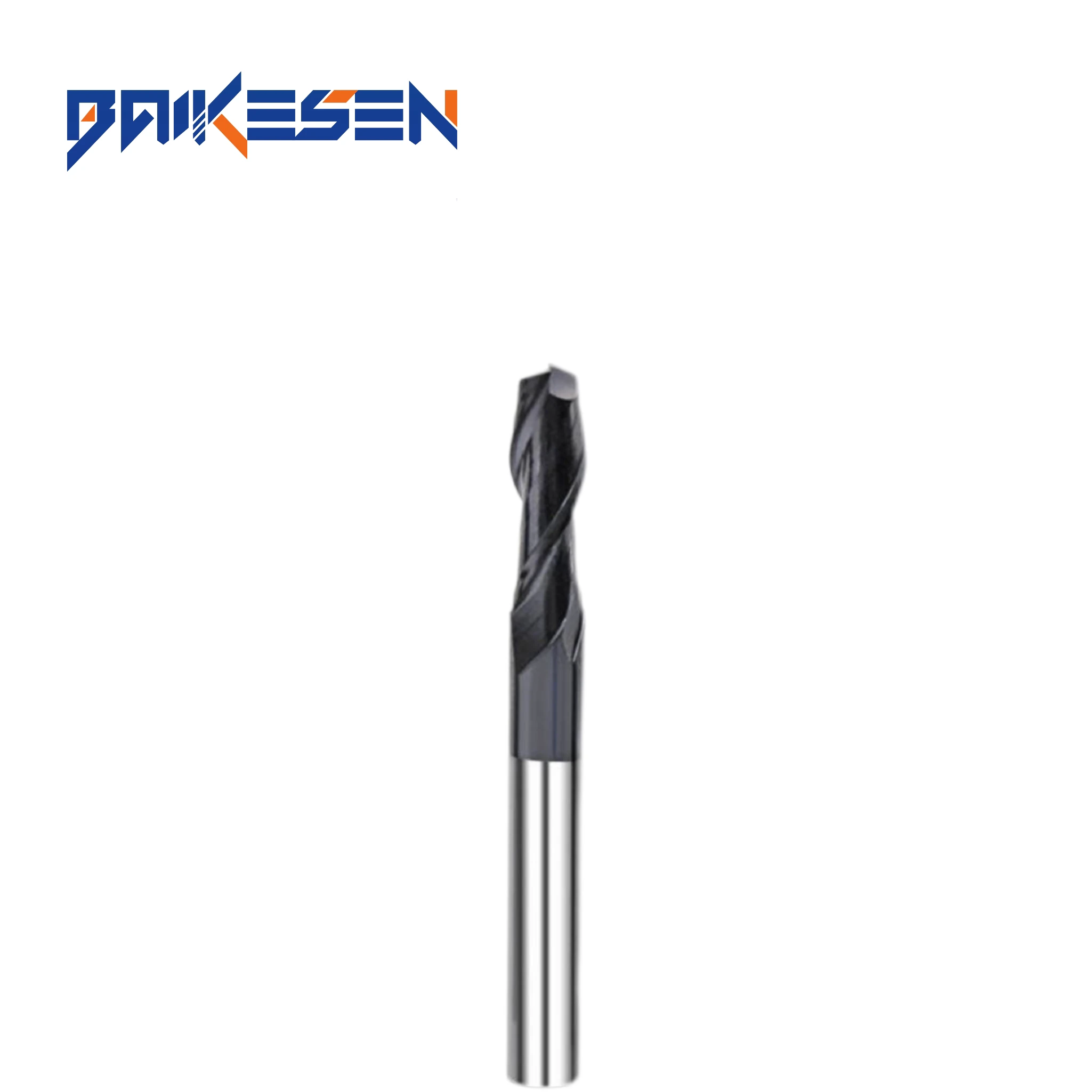 BKS Long Tool Life Carbide CNC 2 Flutes Corner Radius End Mill Cutters For Carbon fiber