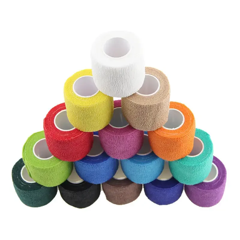 Self Adhesive Custom Logo Colour Wound Care Non-Woven Cohesive Bandage