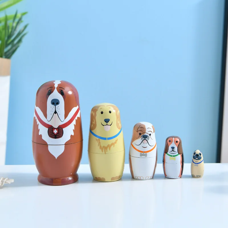 Custom Nesting Dolls Matryoshka Doll Wholesale Wooden Russian Nesting Doll For Sale
