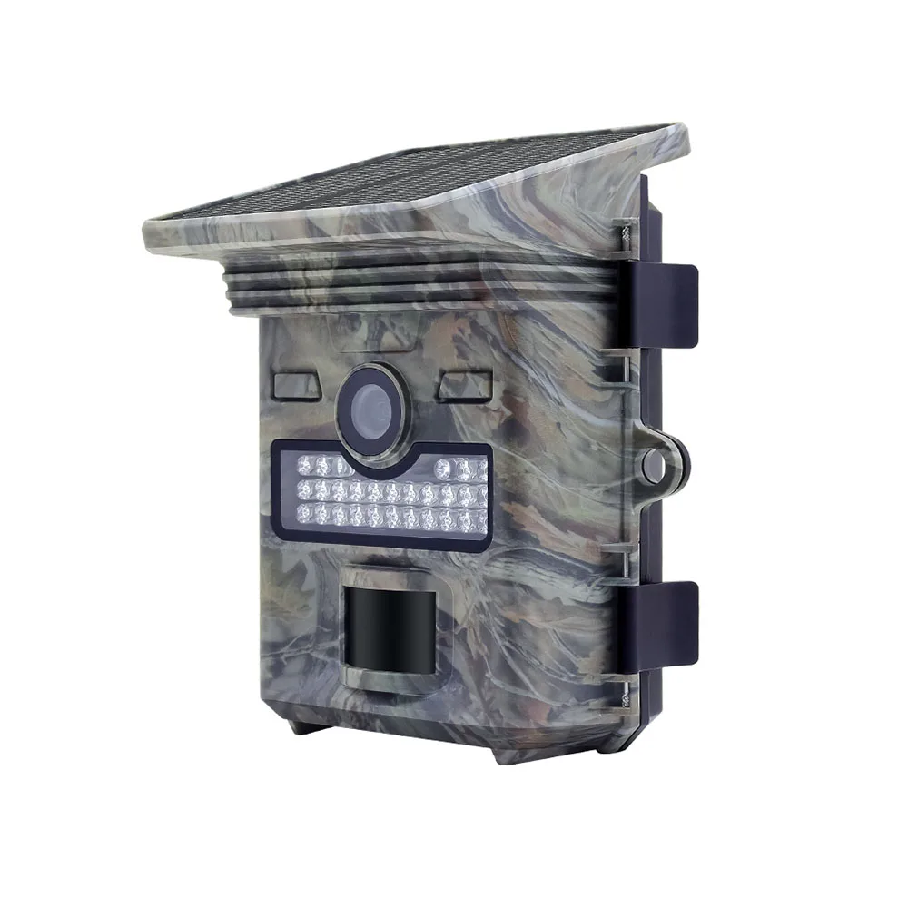 Newest Outdoor Solar Camera 1296P 20MP IP66 3.7V 4400mah Trail Cameras Hunting Camera With Motion Sensor