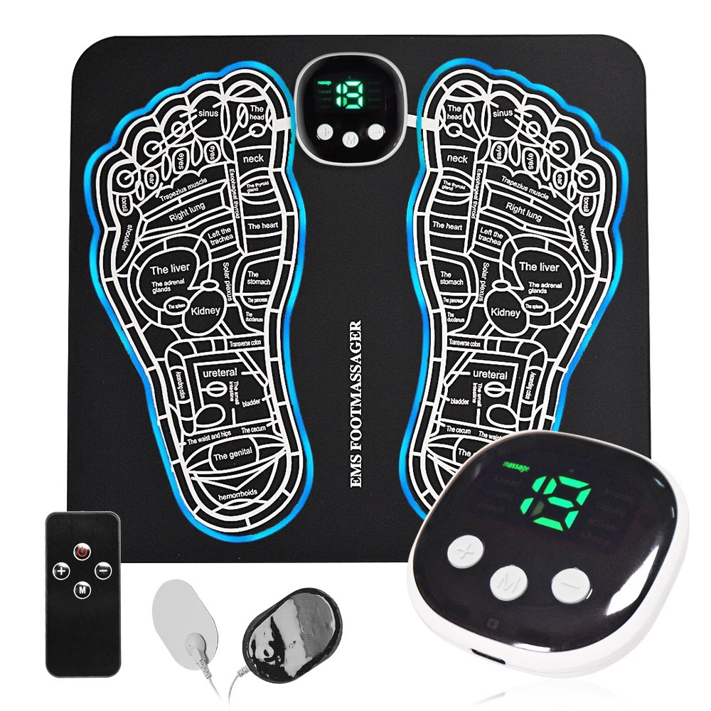 Foot Massager EMS Rechargeable Massage Mat Foot Relaxation Pads