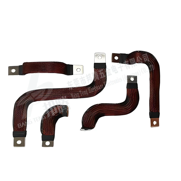 Flexible Copper Busbar Battery Connectors Hard Copper Busbar for Power Distribution Bending Busbar