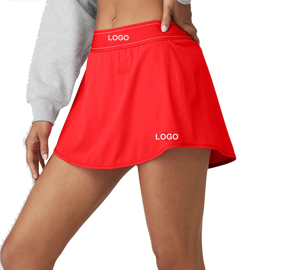 Custom Summer Sports Fitness Shorts Gym High Quality Lightweight Tennis Activewear Tennis Skirt