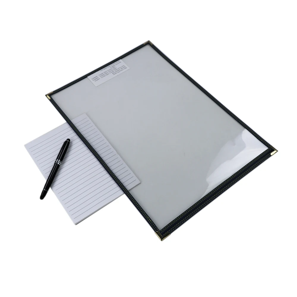 Custom  Clear Menu Holder  Surfaces Menu Covers Single Page Menu Sleeves Double View