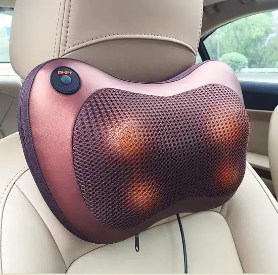 2024 Wholesale Shiatsu Head Shoulder Back Neck Massager Deep Tissue Kneading Electric Vibrator Massage Pillow