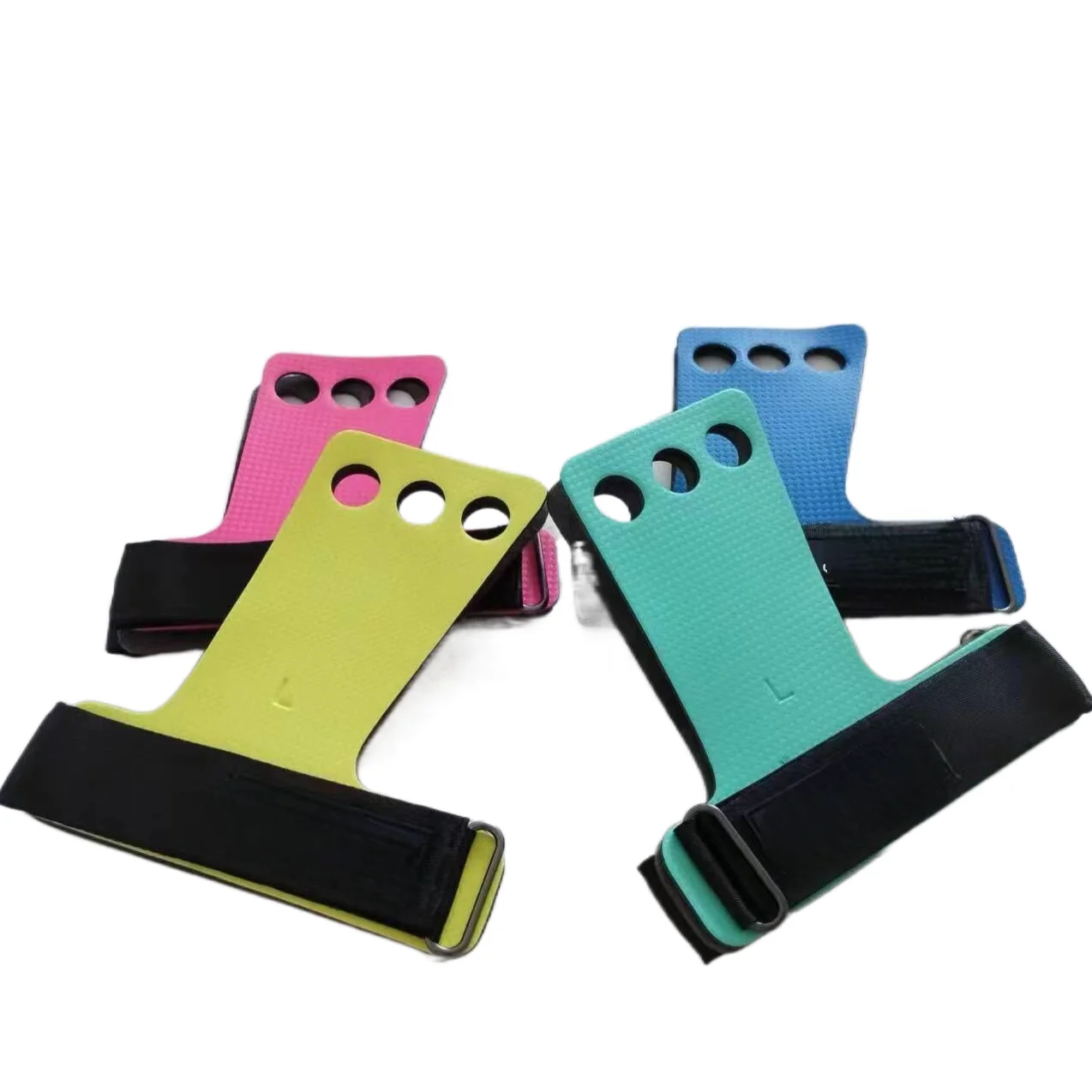 Carbon Fiber Grips Adjustable Weight Lifting Hand Grips Wrist Straps Palm Pads