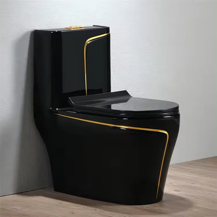 High quality chinese home hotel s-trap one piece toilet bathroom commode wc toilet sanitary ware ceramic floor mounted toilet