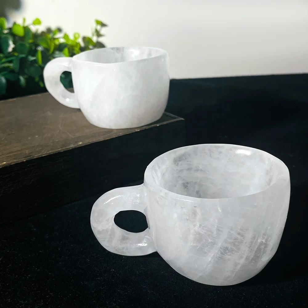 New Arrival High Quality Crystal Cup Healing Stone Clear Quartz Cup Water Bottle For Home Decoration And Gifts