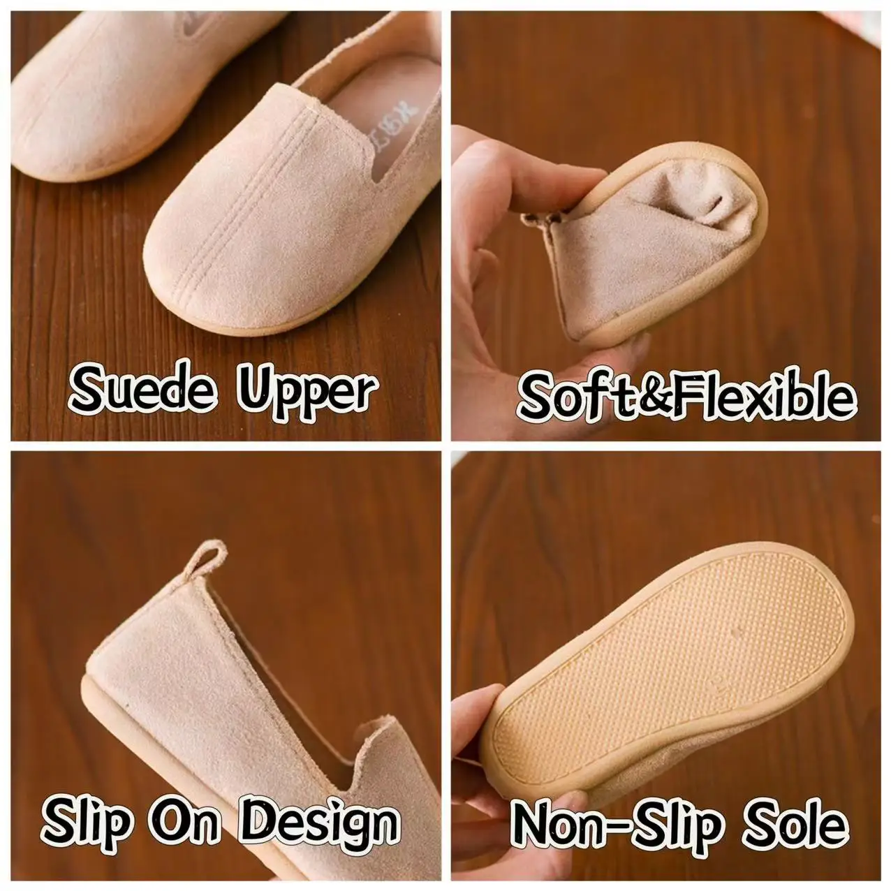 Stylish Children Slip On Loafers Suede Velvet Boat Shoes For Kids Boys Moccasins Casual Loafer Shoes
