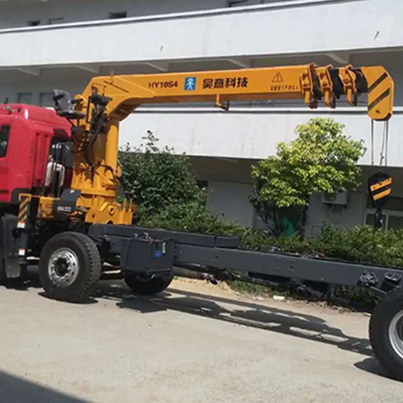 10 t 15ton crane truck mounted small mini knuckle boom cranes for salechina lift crane  grua factory Outlet