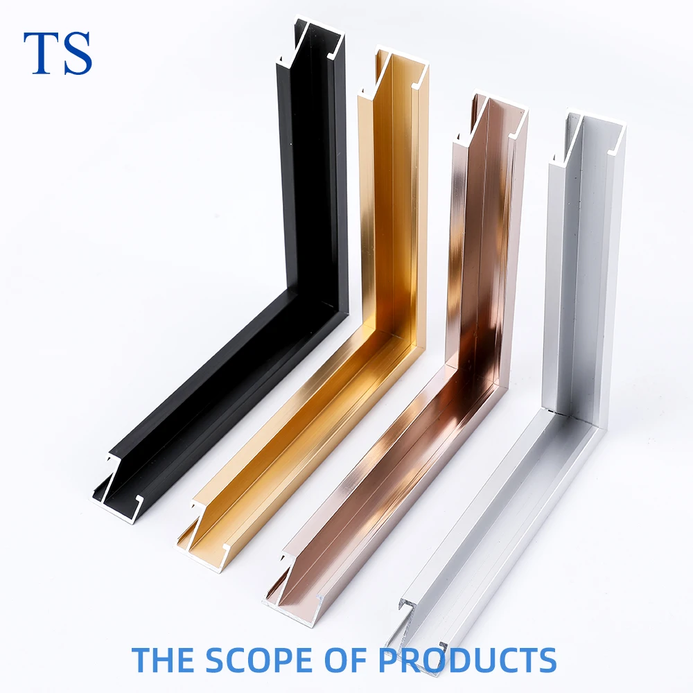 Aluminum alloy home decoration picture frame line metal material manufacturer sells advertising poster mirror frame