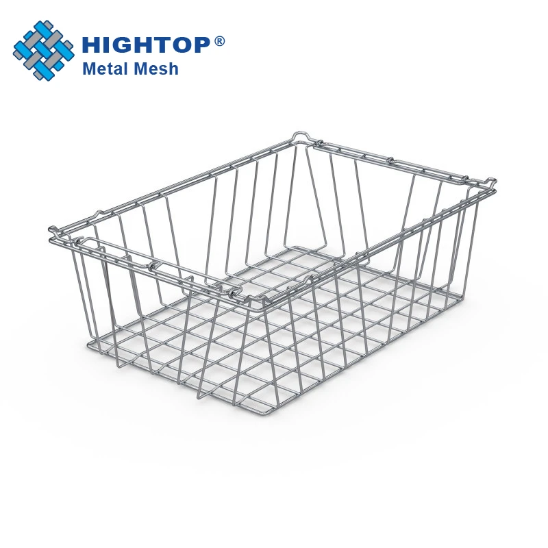 Metal Wire Rectangular Shape Stainless Steel Bread Basket Toast Basket