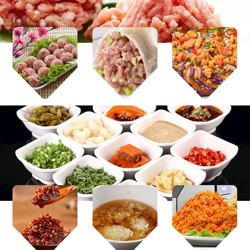 Промышленная электрическая мясорубка из нержавеющей стали Мясорубка с колбасой коммерческая мясоперерабатывающая машина для мясников