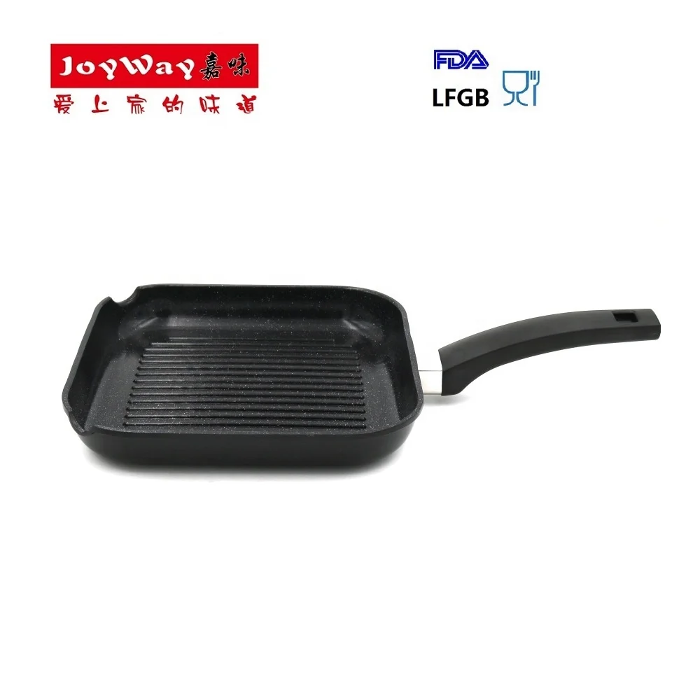 Ejoyway 26cm 10inch  square fry pan  Grilling beef heavy duty Grill/griddle  Pan