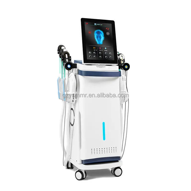 EMS Standing Vertical Body Shaping Machine RF Technology Hot Sculpting Beauty Equipment Stainless Steel Face Detox AU CN ZA