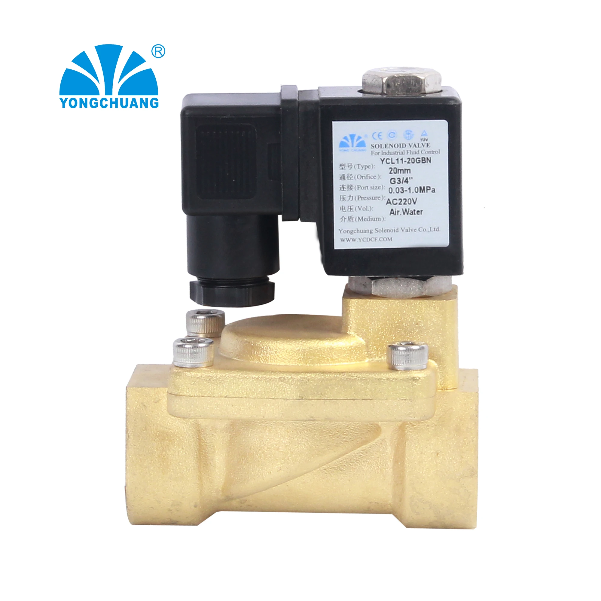 Yongchuang YCL11 9v DC latching battery powered bistable solenoid valve for irrigation energy saving