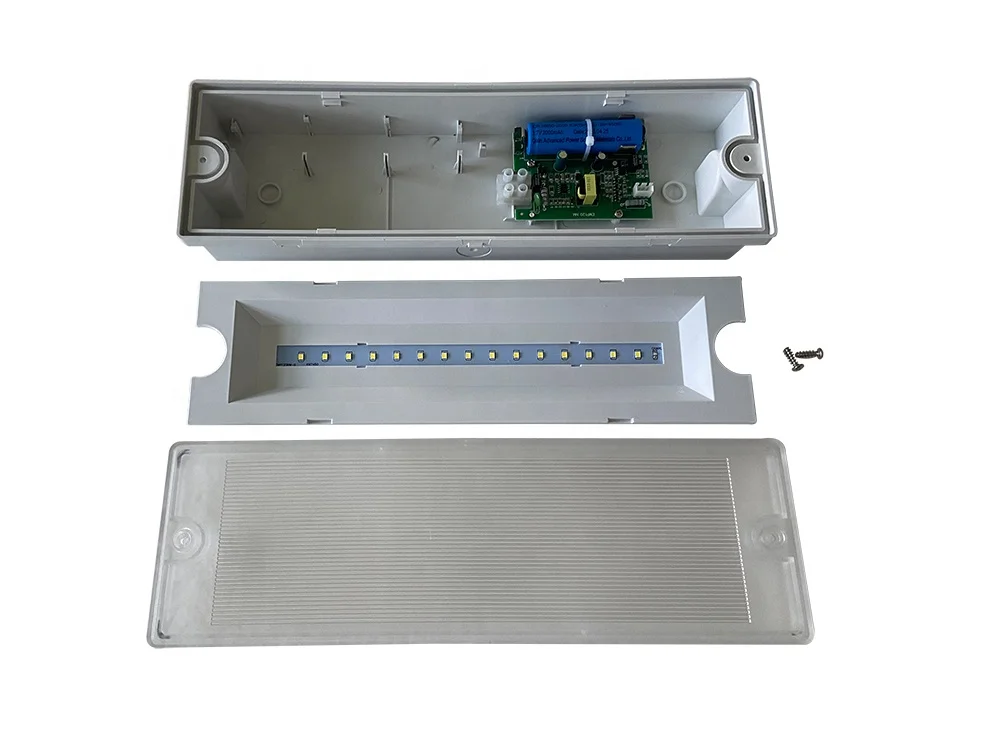 Fire-retardant Wholesale Private Label IP65 Waterproof lithium battery led emergency light with factory price