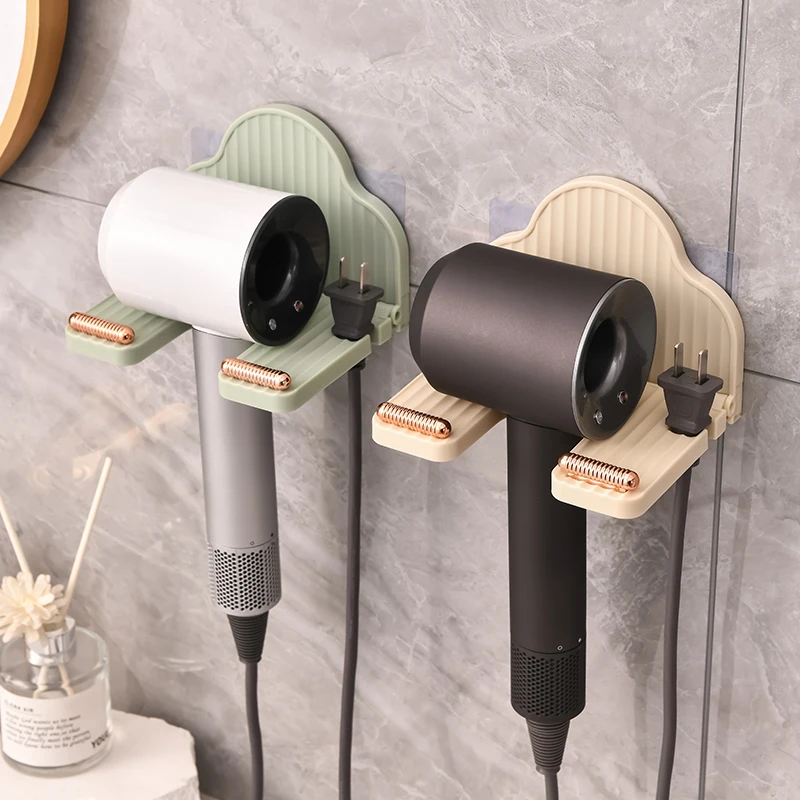 New Hair Dryer Shelf Hook Blow Hair Care Tools Bathroom High Quality Organizer Storage Rack Wall Mounted Hair Dryer Stand