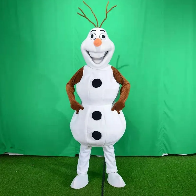 Olaf mascot costumes ,white snowman custom design mascot ,hot sell cartoon fur costumes