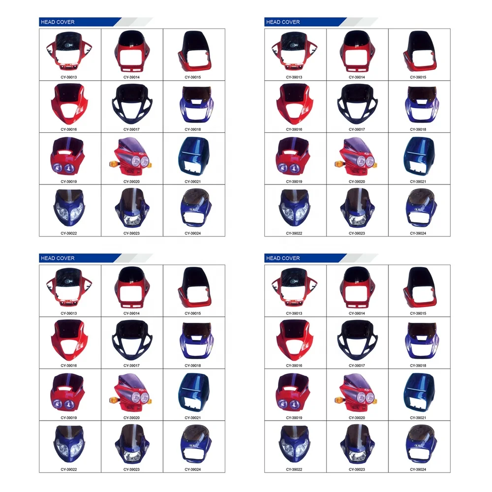 Motorcycle parts headlight lens cover Headlight assembly motor bike Head light washer cover headlight cover for Suzuki Honda KTM