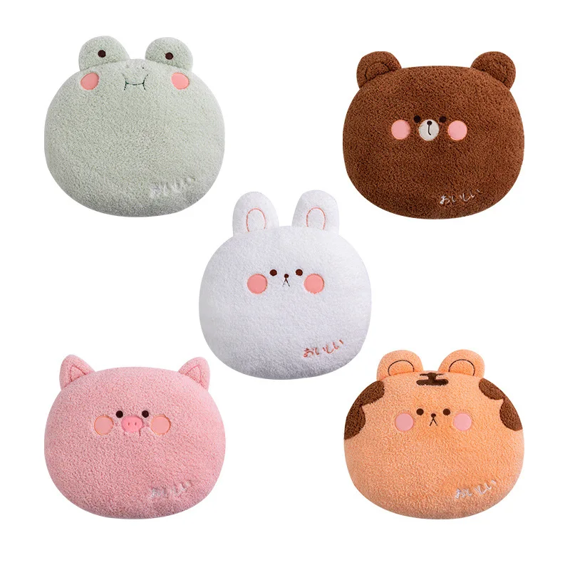 Cartoon Cute Animal Bear Rabbit Frog Animal Pillow Doll Plush Toys Sofa Bed Cushion Kawaii Pig Party Gift Pillow